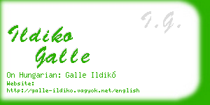 ildiko galle business card